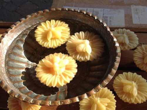 Beeswax Floating Sunflower Candle